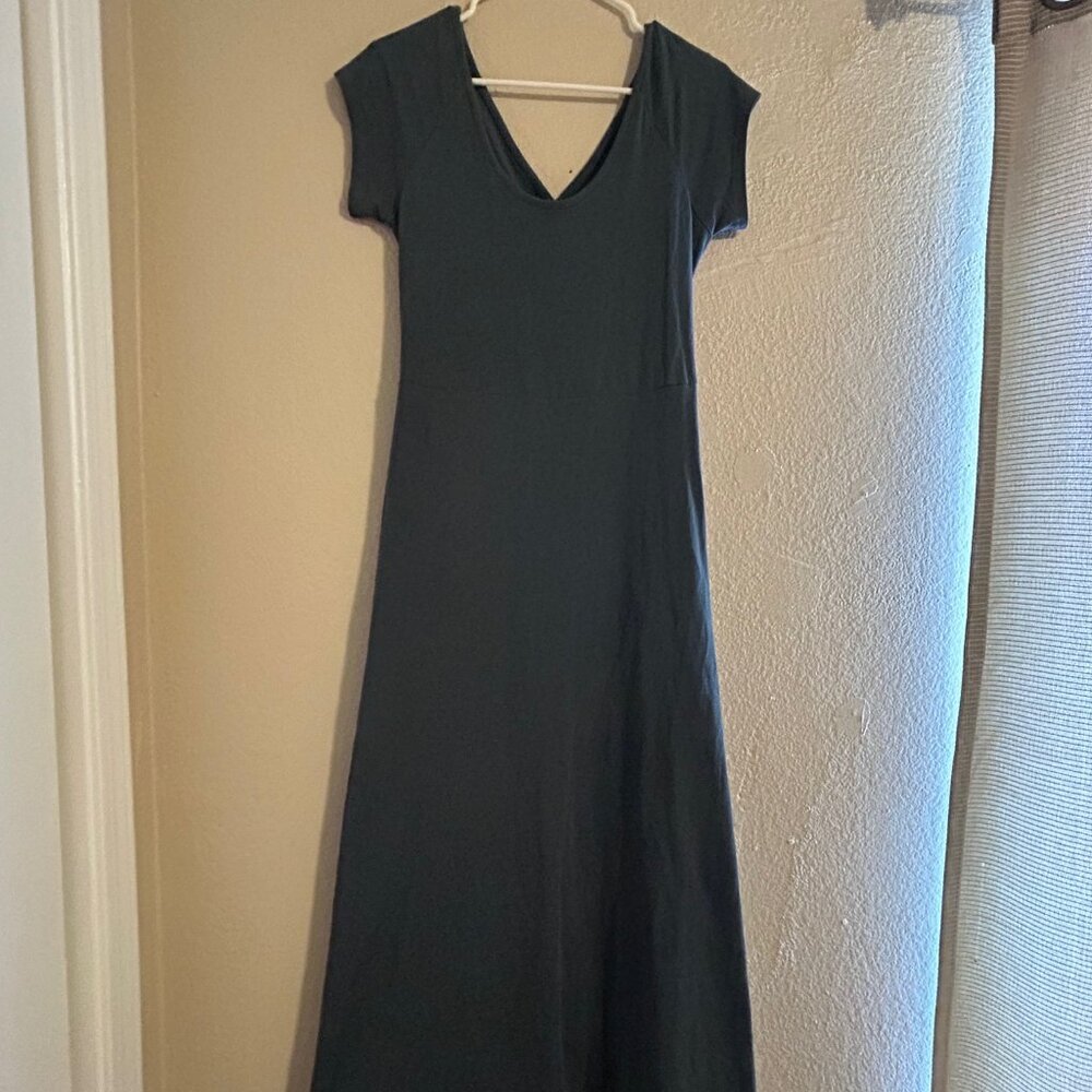 Pact Fit and Flare Cross-Back Dress
